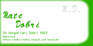 mate dobri business card